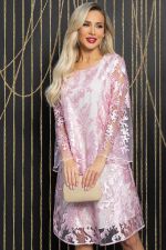 Платье Блестящий выход (розовое) П11900 LT Collection