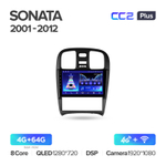 Teyes CC2 Plus 9" для Hyundai Sonata 2001-2012