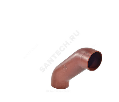 Отвод чугун SML Ду 150х88гр с успокоительным участком б/растр SGACX