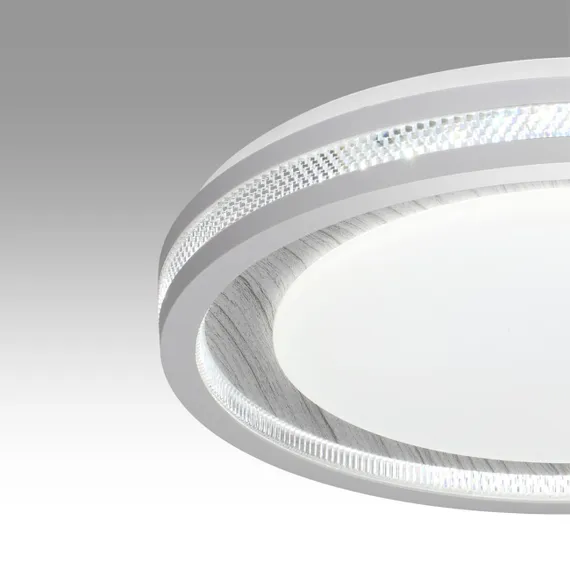 7681/EL COLOR SN 164 Светильник пластик/сер под дер LED 70Вт 3000-6000K D480 IP43 пульт ДУ MAVI WOOD