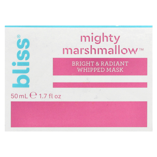Bliss, Взбитая маска Mighty Marshmallow ™ для яркости и сияния кожи, 50 мл (1,7 жидк. Унции)