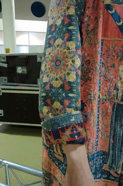 Пальто "Дама с единорогом", по мотивам серии средневековых гобеленов