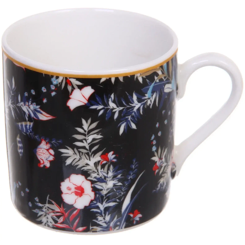 Кофейный набор 12 предметов «Paradise» (6кружек 90мл+6блюдец), черный