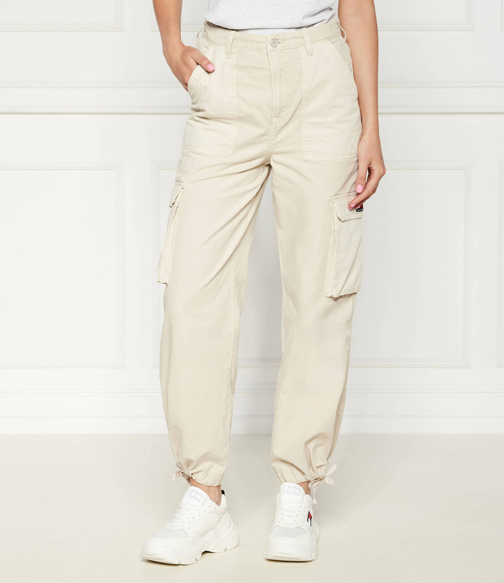 Брюки карго CLAIRE Tommy Jeans - бежевый(DW0DW18507)