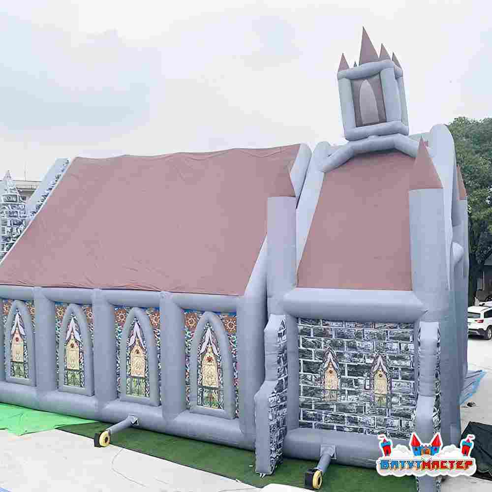 Надувной парк ужасов «Врата в мрак», 18×9×7 м