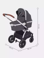 Коляска детская 2-в-1 "CRUISE" RA320 Jet Carbon