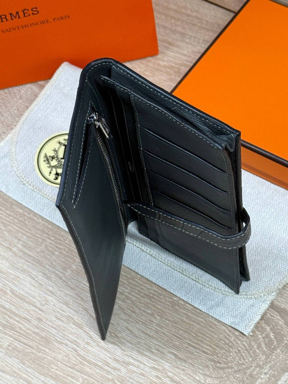 Кошелек Hermes из кожи крокодила
