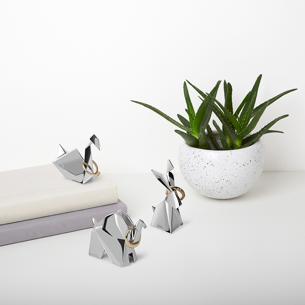 Подставки для колец Origami 3 штуки хром