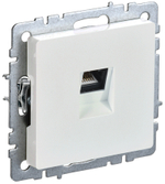 BRITE Розетка компьютерная RJ45 кат.5E РК10-БрЖ жемчуг IEK