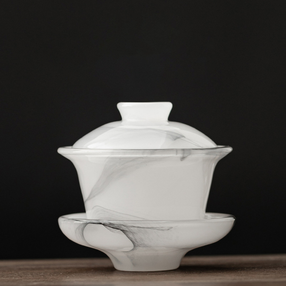 219005 Гайвань АКВАРЕЛЬ "Черная", 155 мл, матовое стекло