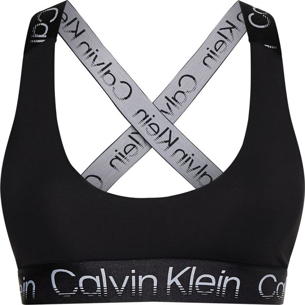 ТОП теннисный Calvin Klein WO Medium Support Sports Bra - black beauty