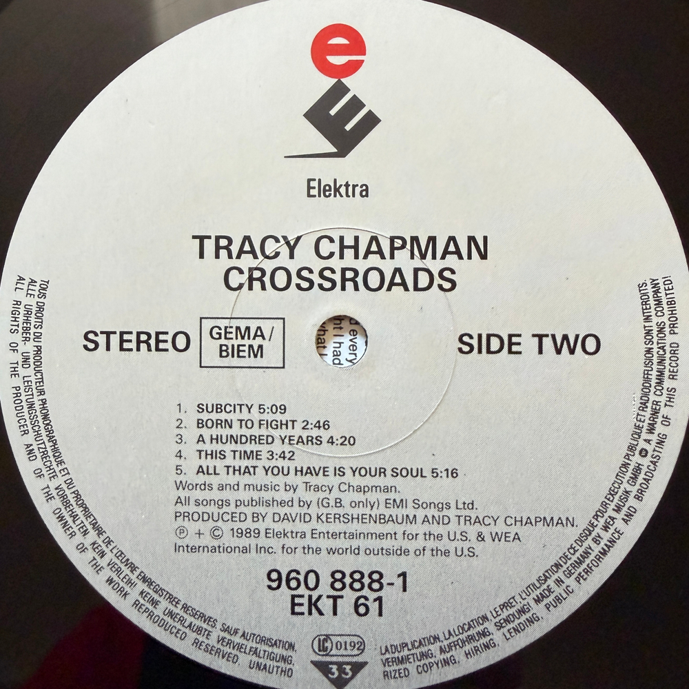 Tracy Chapman - Crossroads (Германия 1989г.)