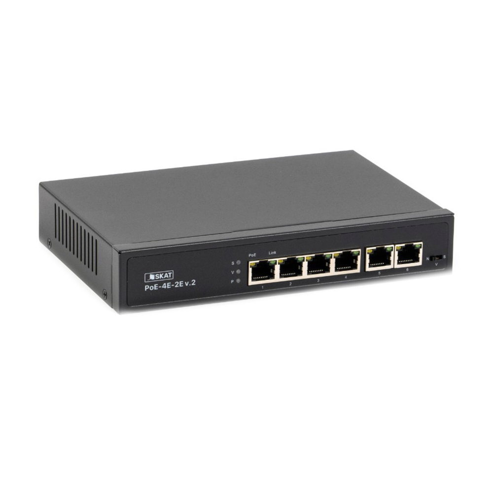 SKAT PoE-4E-2E v.2 PoE коммутатор Бастион