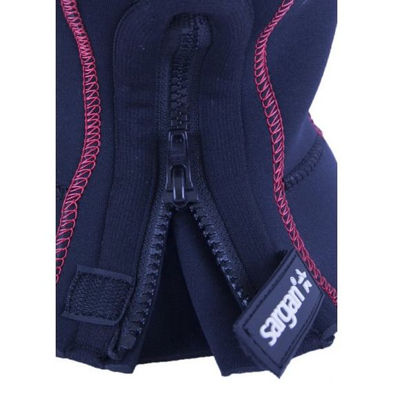 Шлем Sargan Неро с молнией сзади 5 мм