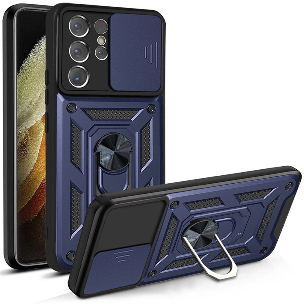 Чехол с кольцом Bumper Case для Samsung Galaxy S21 Ultra