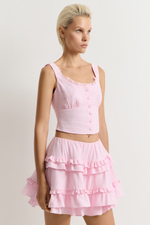 Топ из смесовой вискозы Amore V Pink