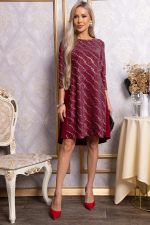 Платье Леди Элегант (темно-красное) П14827-10М LT Collection