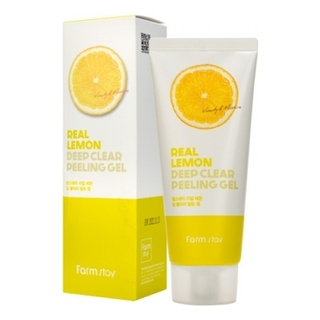 FarmStay Гель отшелушивающий с экстрактом лимона - Real lemon deep clear peeling gel, 100мл