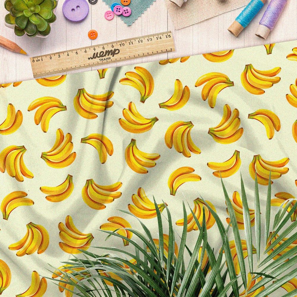 Ткань блэкаут связки бананов