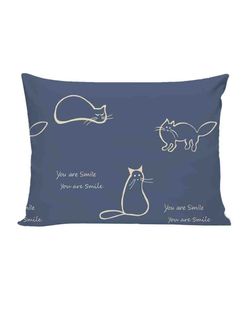 Постельное белье сатин Milky Garden "КОТИКИ/КОТИКИ (компаньон)" 1,5-сп Наволочка 50х70 см 1 шт Простынь на резинке 90x200 см Пододеяльник 145x215 см