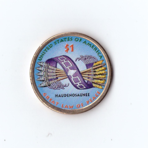 1 доллар 2010 Индианка Стрелы , двор Р цветная