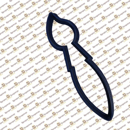 Вырубка пластиковая "Кисть для палитры" (13*3 см)