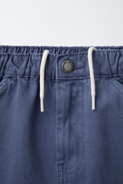 ZARA ШОРТЫ-БЕРМУДЫ, СИНИЙ
