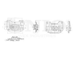 Опора двигателя левая UNIO RMP-15036