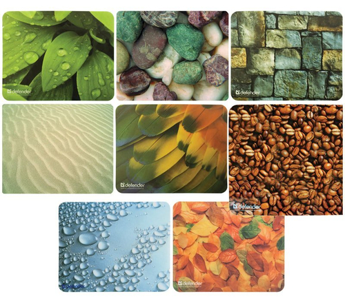 Коврик для мыши Defender, 220х180х0,4 мм, пластик Sticker