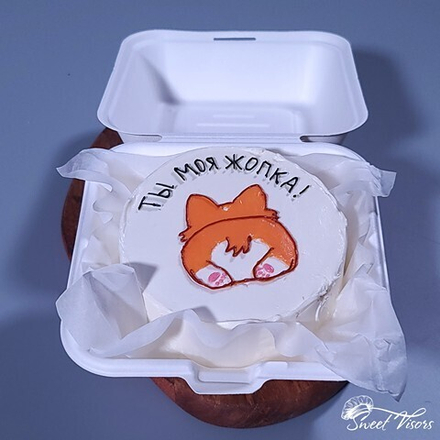 Бенто торт "Жопка Корги"