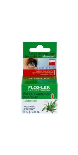 FlosLek Laboratorium Eye Care - гель для области вокруг глаз с очанкой и алоэ вера /   10  g  / GTIN 5905043000275