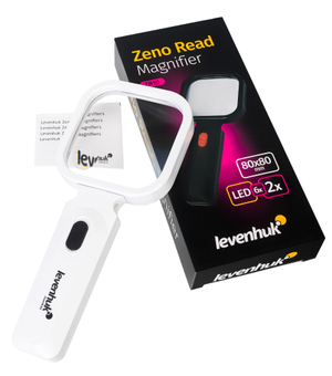Лупа для чтения Levenhuk Zeno Read ZR10, белая