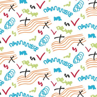 buy fabric abstract handwritten lines