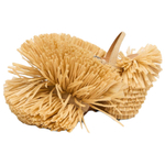 MOSCHINO Raffia One Strap Sandals 11cm Women"s Light Umber