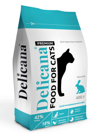 Деликана Delicana сух.д/кошек кролик