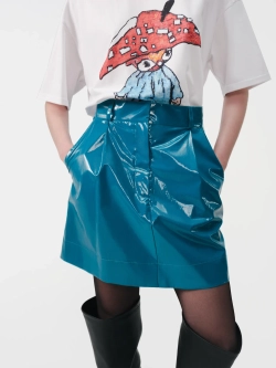 Юбка мини из лаке OLA OLA