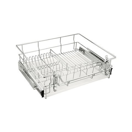 Сушка выкатн без доводчика в ниж.базу PTJ008V 567х425х140мм, с крепл.фасада с направл.