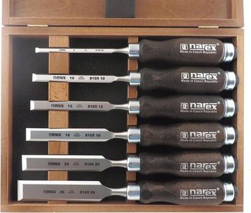 Набор из 6 плоских стамесок NAREX Wood Line Profi 853053
