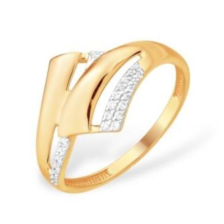 Кольцо из золота с фианитами