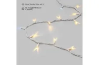 Гирлянда NEON-NIGHT Нить, 20м, 200 LED теплый белый, белый каучук, IP67, с эффектом мерцания белый 315-186