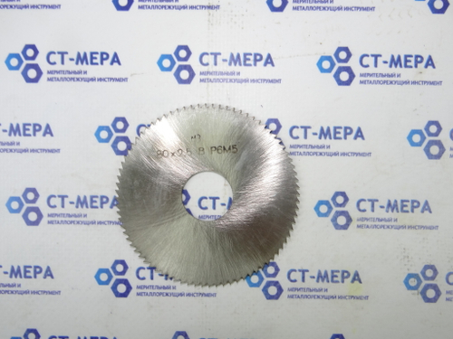 Фреза отрезная по металлу 80х2.5х22мм. z=80 Р6М5 без фаски без ш/п