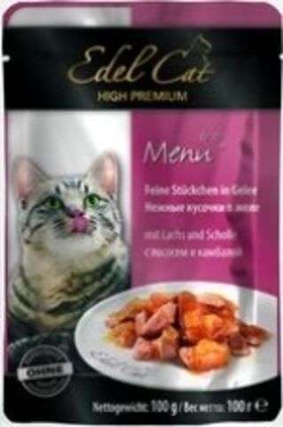 Edel Cat влажный корм для кошек с лососем и камбалой
