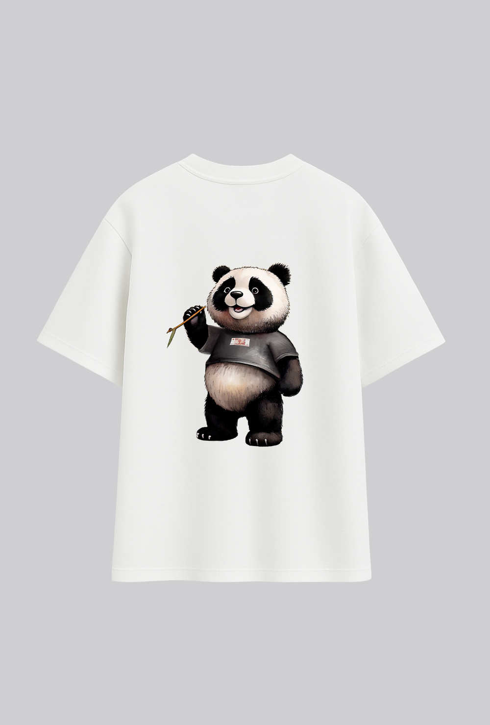 T-Shirt Funny Panda (White)