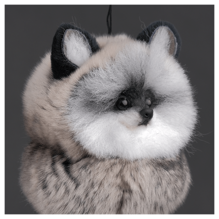 Брелок из меха «Енотик»