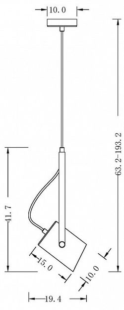 Подвесной светильник Freya Elori FR4004PL-01WB