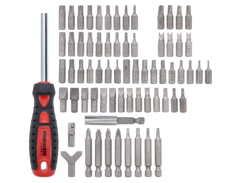 Набор бит с отвёрткой Birchwood Casey Master Screwdriver Kit , 84 предмета (4шт./уп.)