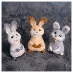 Валяная игрушка «Волшебный кролик»