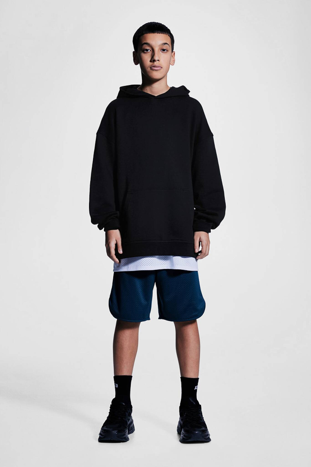 H&M Толстовка с капюшоном, черный