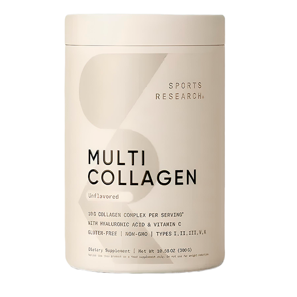 Мультиколлагеновый комплекс, Multi Collagen Complex Unflavored, Sports Research, 300 г