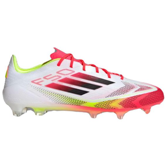 Элитные бутбольные ботинки Adidas F50 Низкие Белые Красные кроссовки
